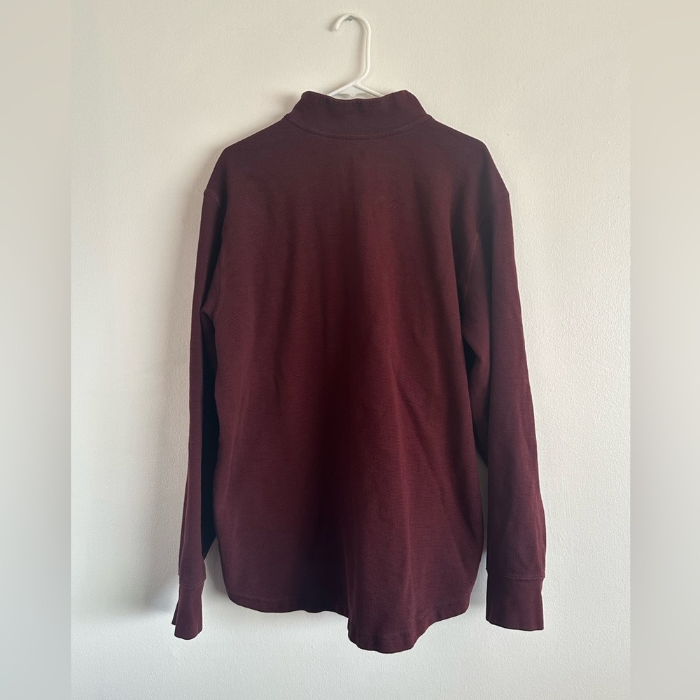 Carhartt 1/4 Zip Pullover Sweater Red Size 2XL - Picture 5 of 5